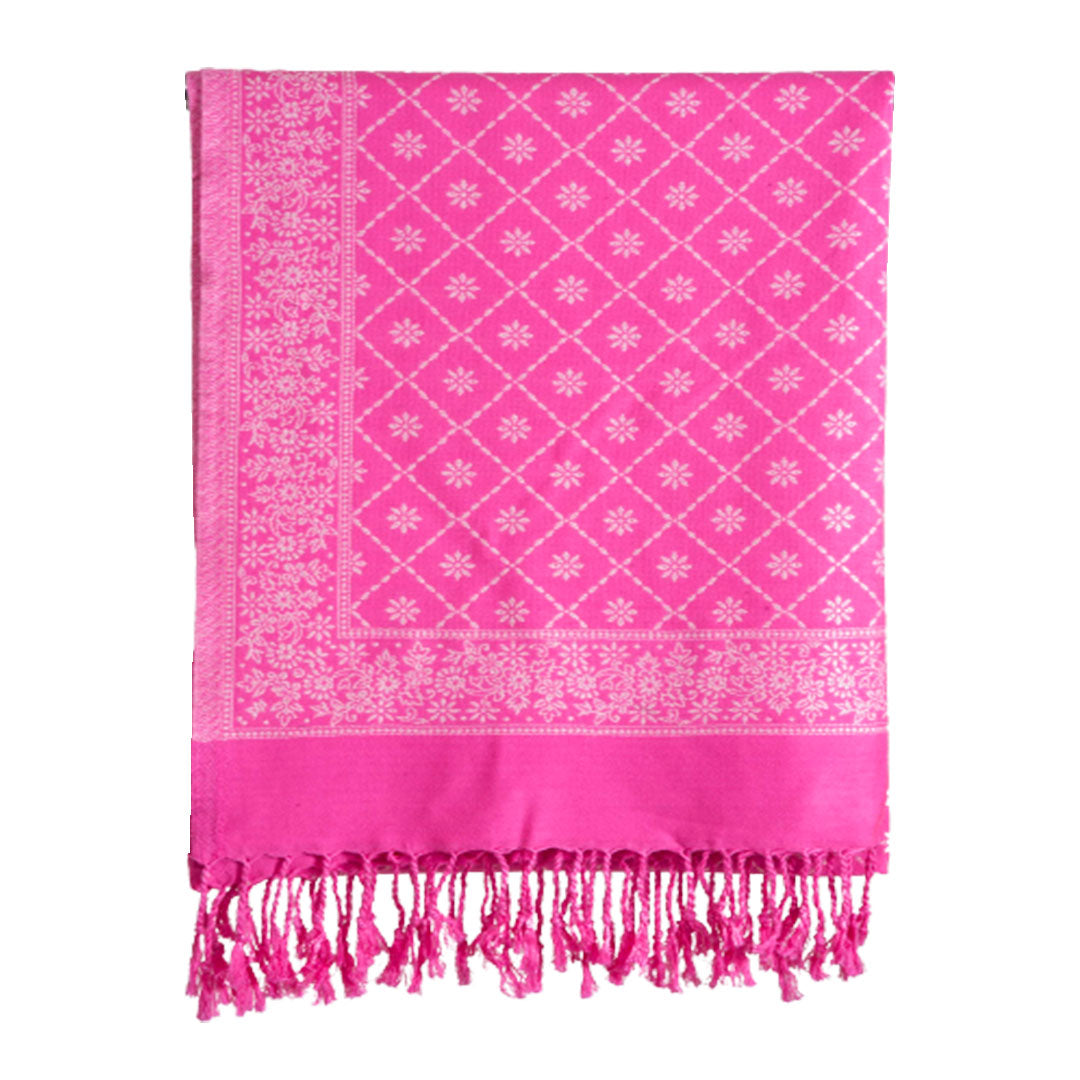 Stoles & Shawls | Pink & natural | 70x200 CM |