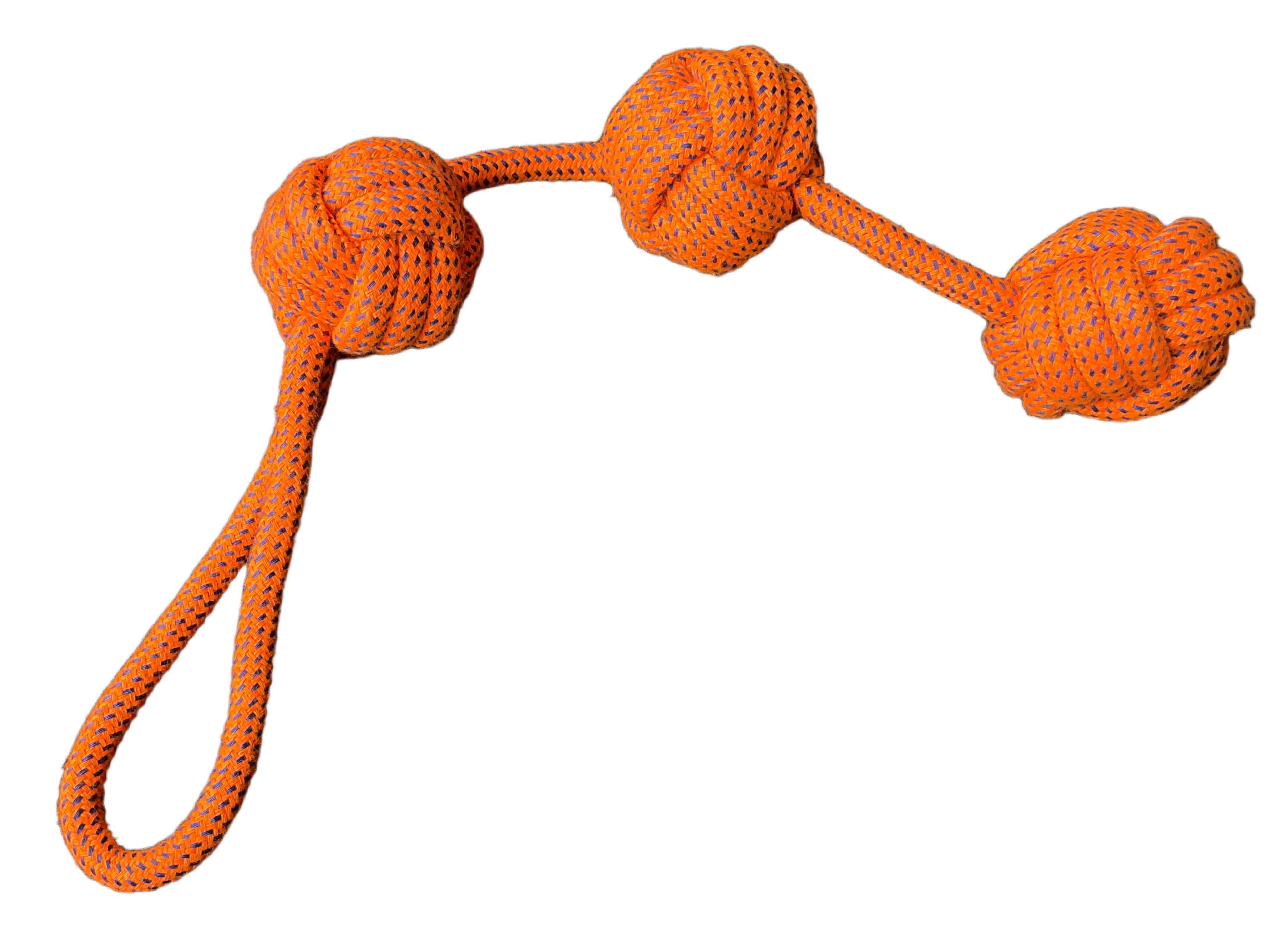 Dog Rope Toy -Triple Ball Long Rope Pet Toy