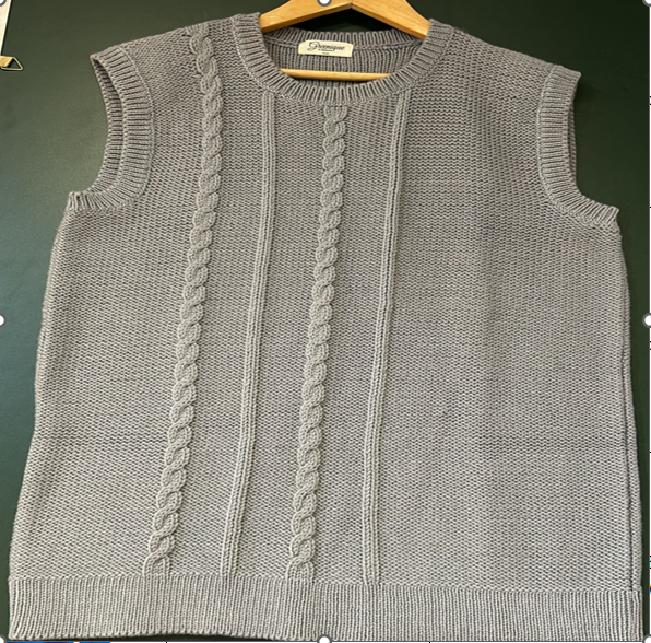 Pullover V Neck Half Sleeve -  Ultimate Grey  For Men | 100% Organic Wool