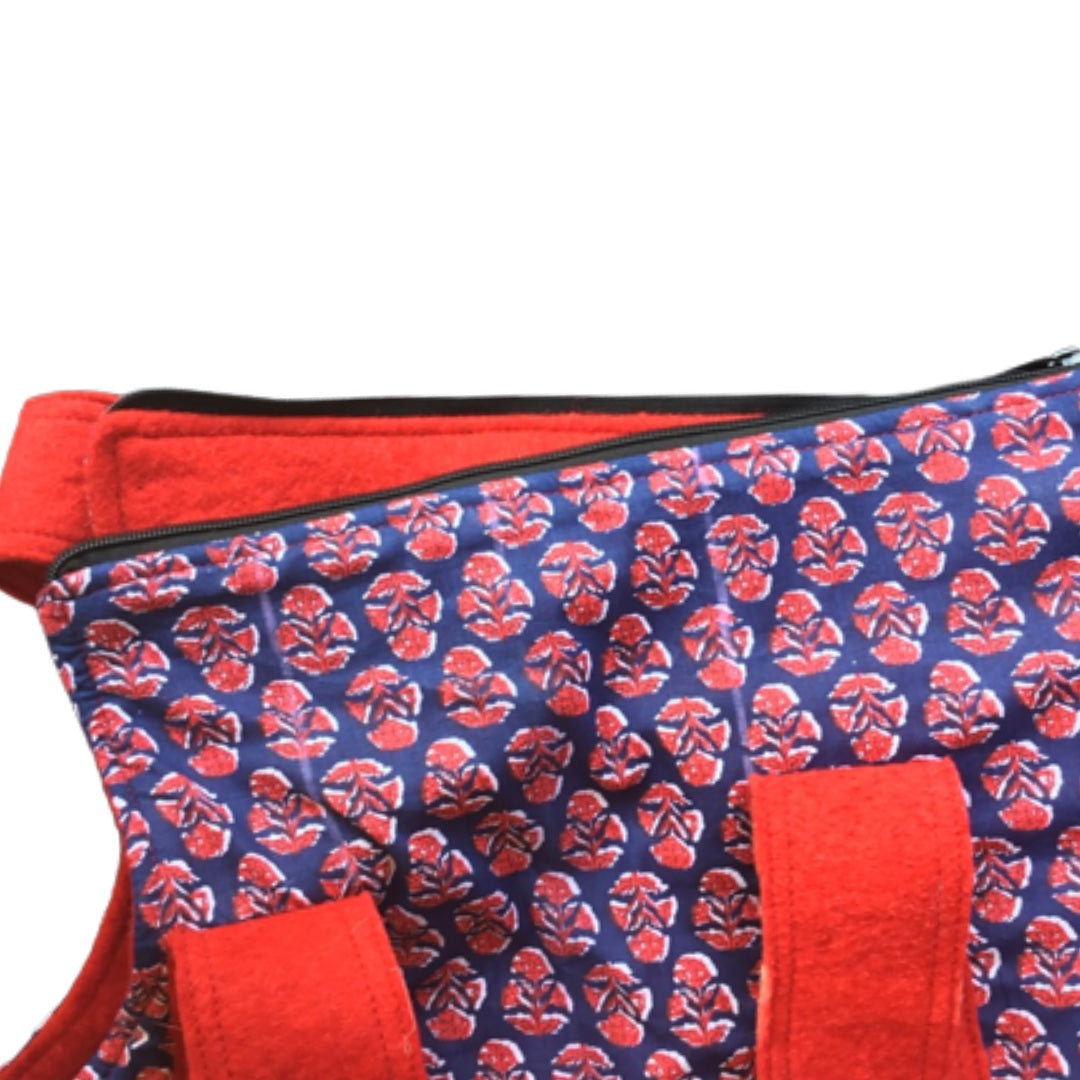 Blue & Pink Dog Carry Bag | 100% Organic