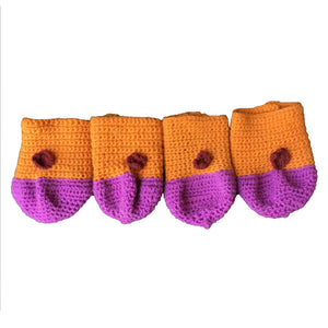 100% Wool | Dog Sweater | Colour : Grenadier and Trendy Pink | Size XL