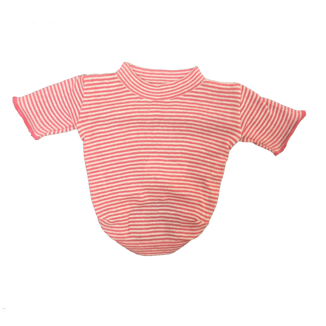 XS Organic Cotton Dog T-Shirt - Red & White | Soft, Breathable & Eco-Friendly Summer Wear for Your Furry Friend