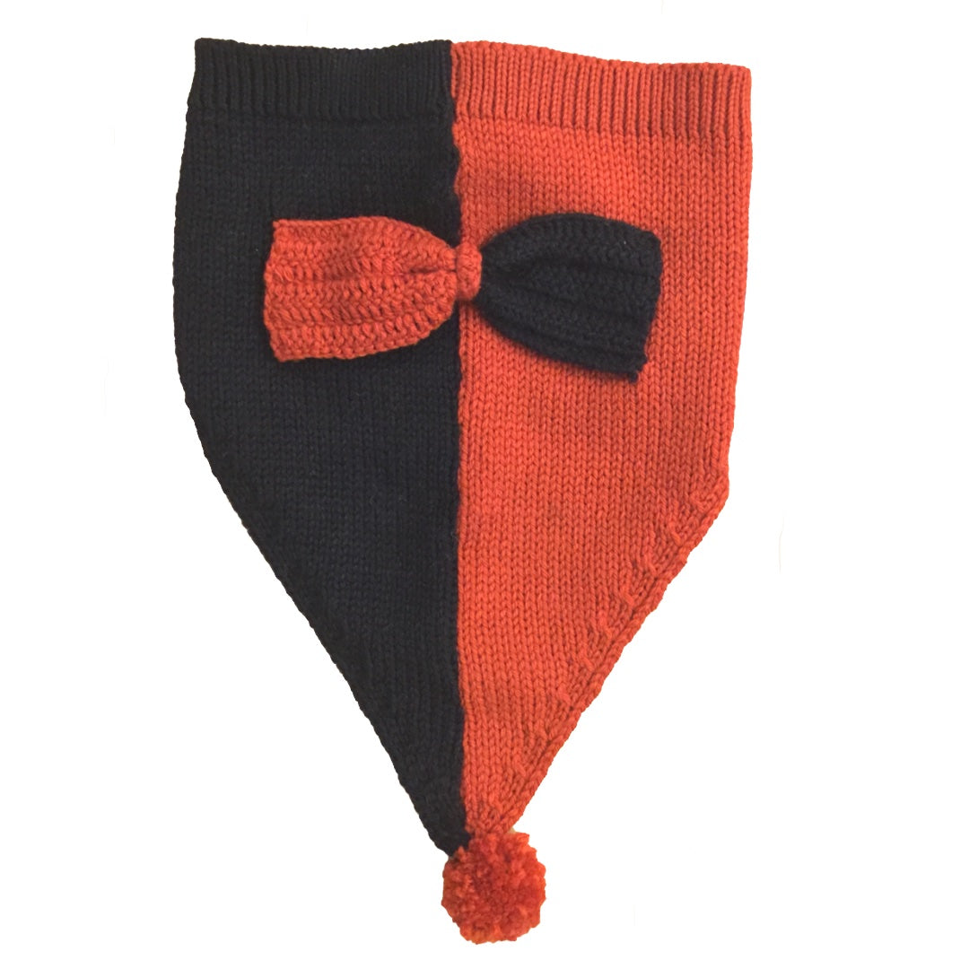 DuoColor Pet Bandana with Attached Bow