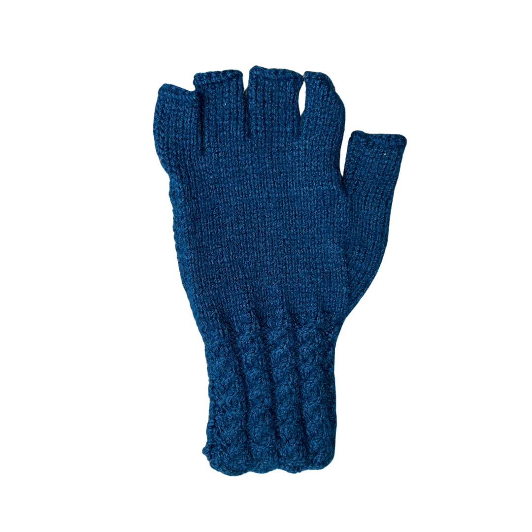 Wool Gloves | 100 % Organic  Wool |  Dark Blue