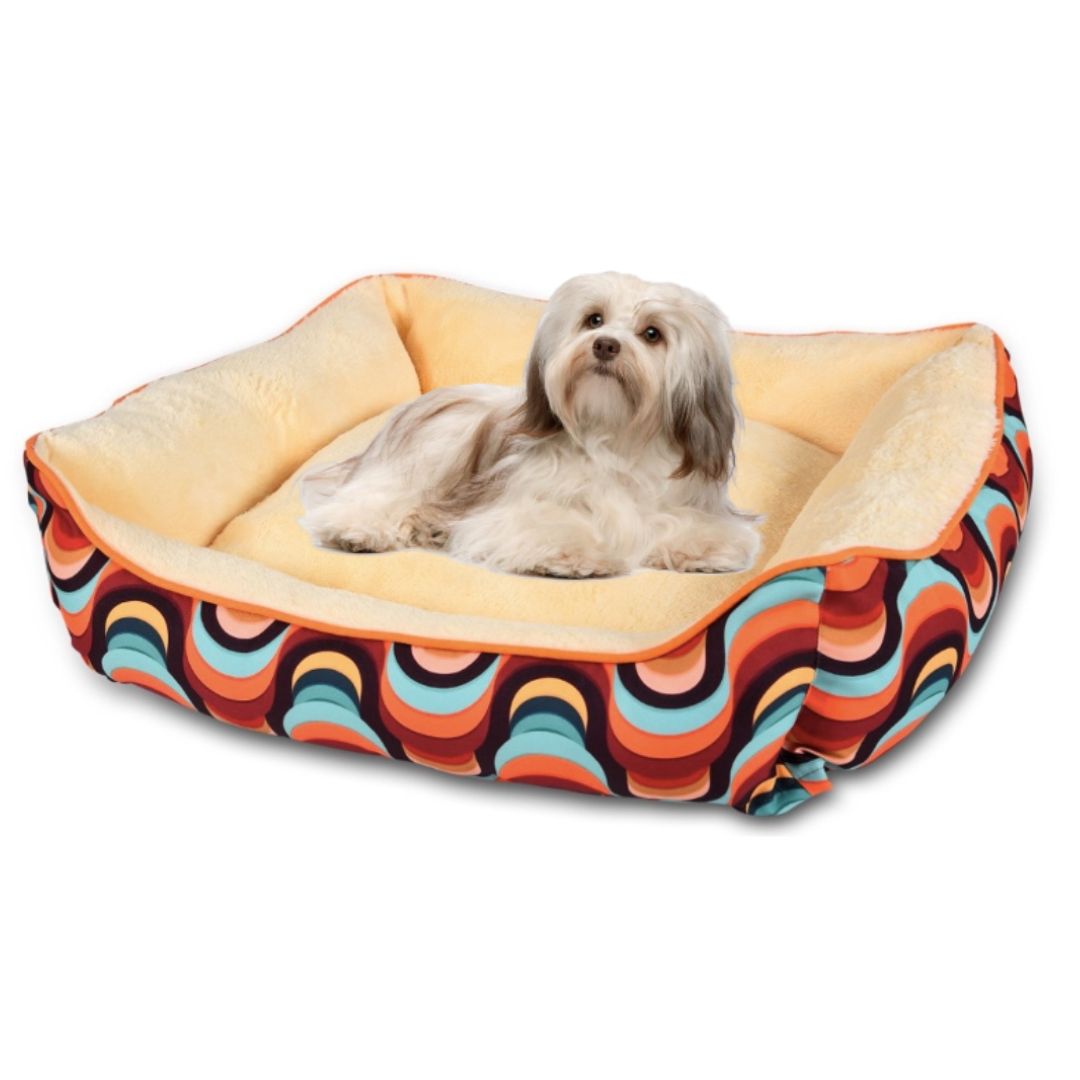 EcoLuxe Velvet Dog Bed – Ultra-Soft, Sustainable Comfort for Your Pet