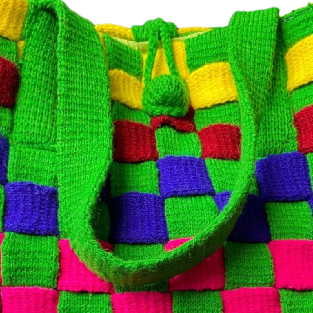 Tote Bag | Hand Knit | Multi Color