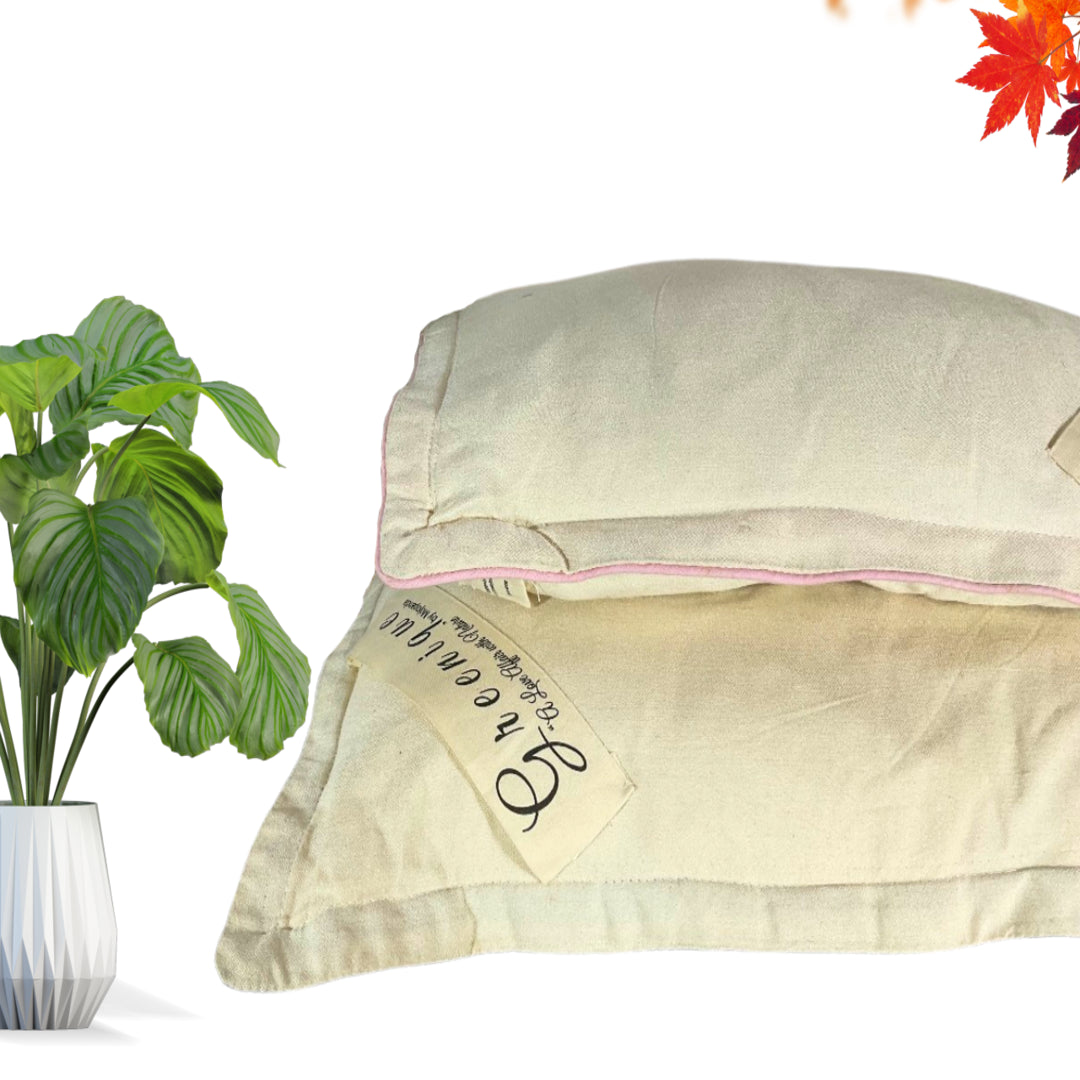 Eri Silk Pillow with Wool Infill