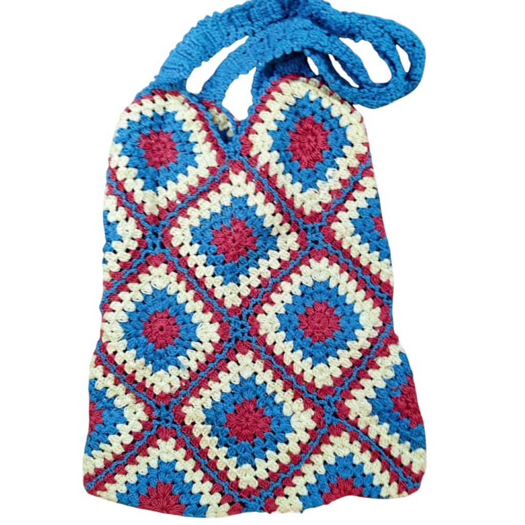 Hand Crochet Cotton  Tote Bag | Eco-Friendly | Stylish Everyday Carry Bag