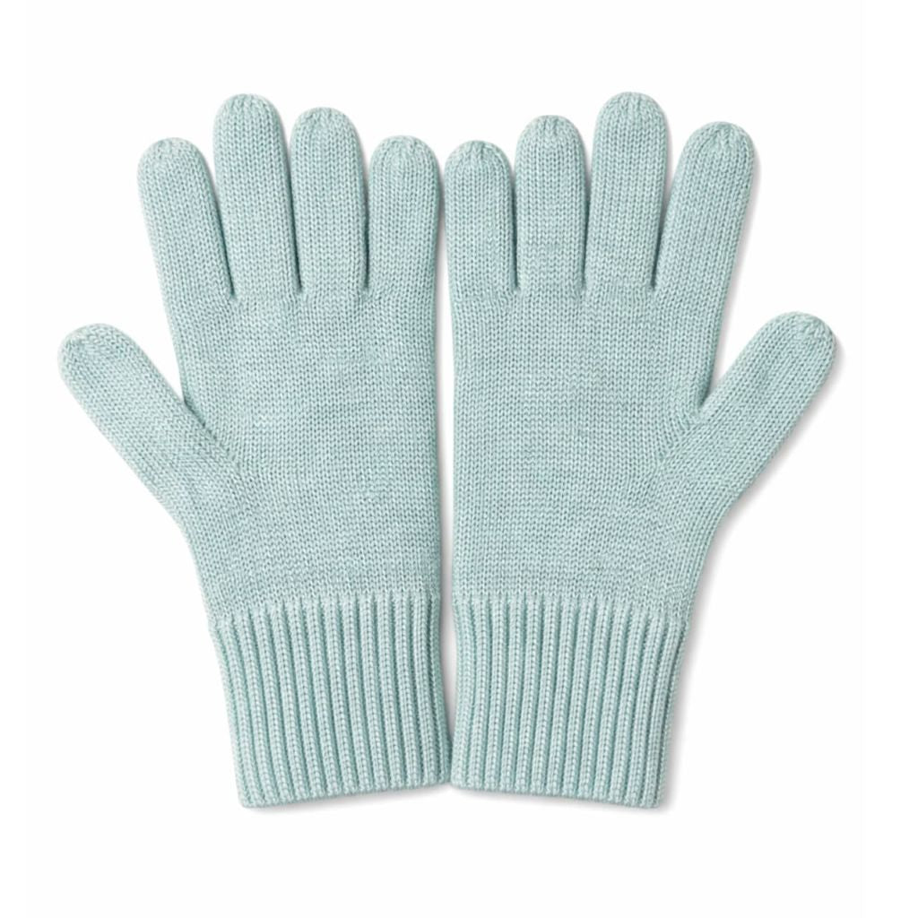 100% Wool Knit Gloves – Sage Green | Warm & Soft Winter Gloves