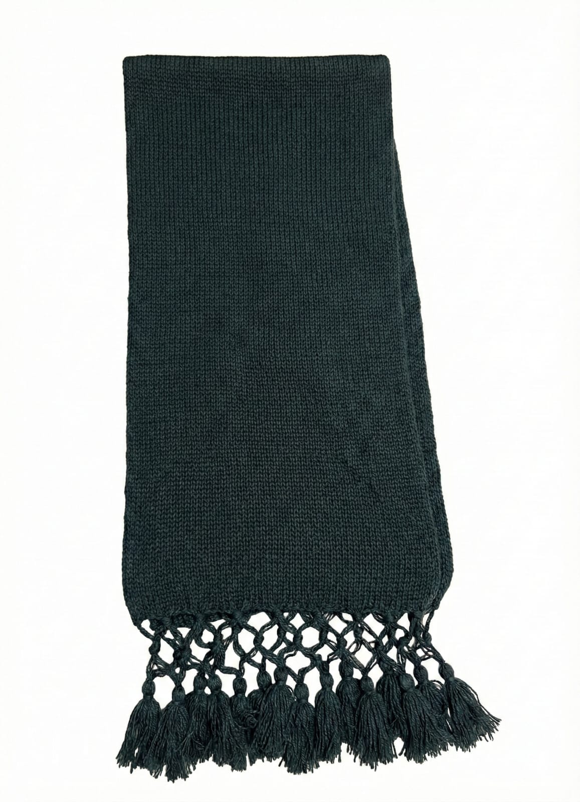 Black 100% Wool Scarf | Soft, Warm & Lightweight Winter Essential