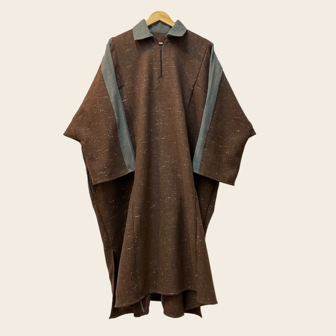 Badam Phiran: Ecofriendly Handknitted Wool Phiran for Timeless Comfort