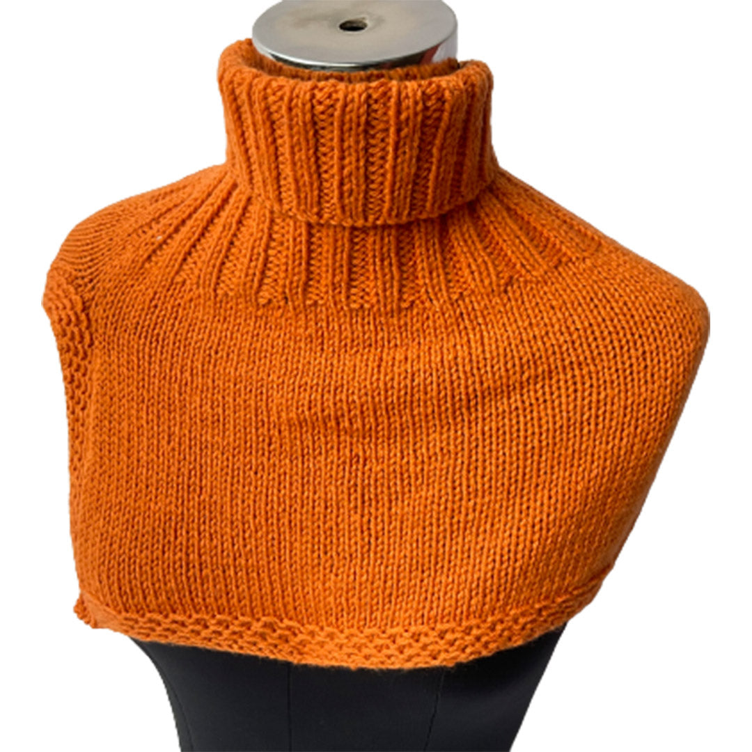 Neck Warmers & Mufflers | Tomato Cream | 100% Organic Wool | For Women