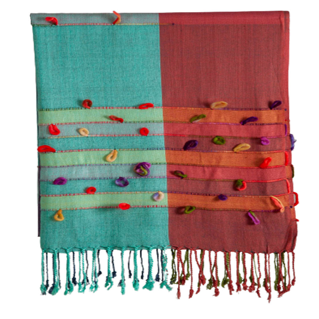 Woolen Stoles & Shawls | Assorted design|  Multi | 70x200 CM |