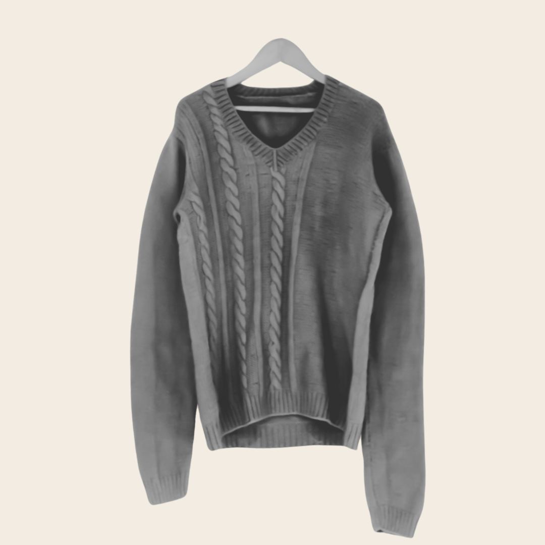 Isamu Pullover for Men – Eco-Friendly Handknitted Minimalist Sweater