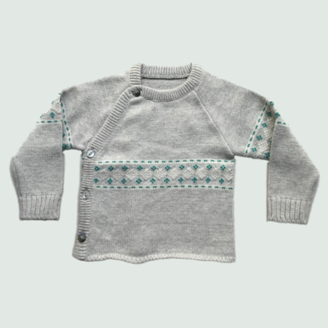 Cotton Pullover Round Neck 3- 6 mts - Front View