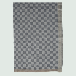 Multicolored Check Stole - Front View