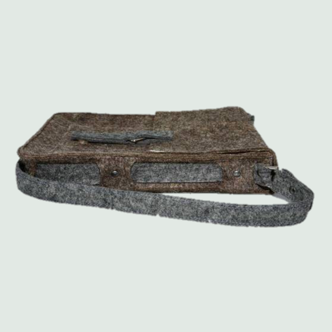 Grey Laptop Bag - Front View