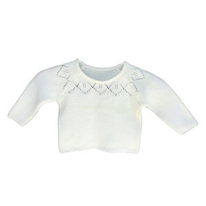 White Baby Pullover | 100% Organic Cotton - Mojopanda Organic  Store