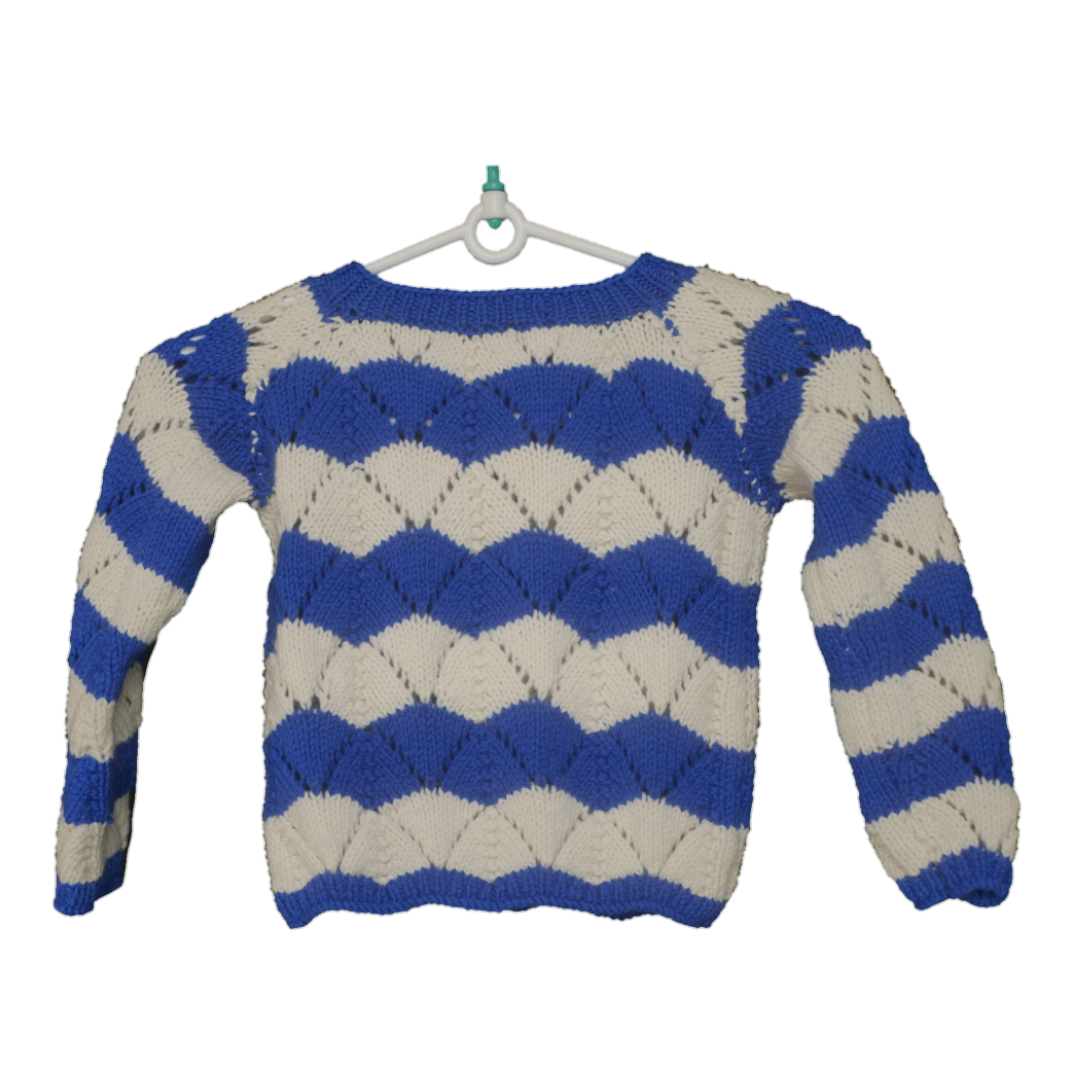 Ocean waves - Woollen Cardigan I 100% Organic wool