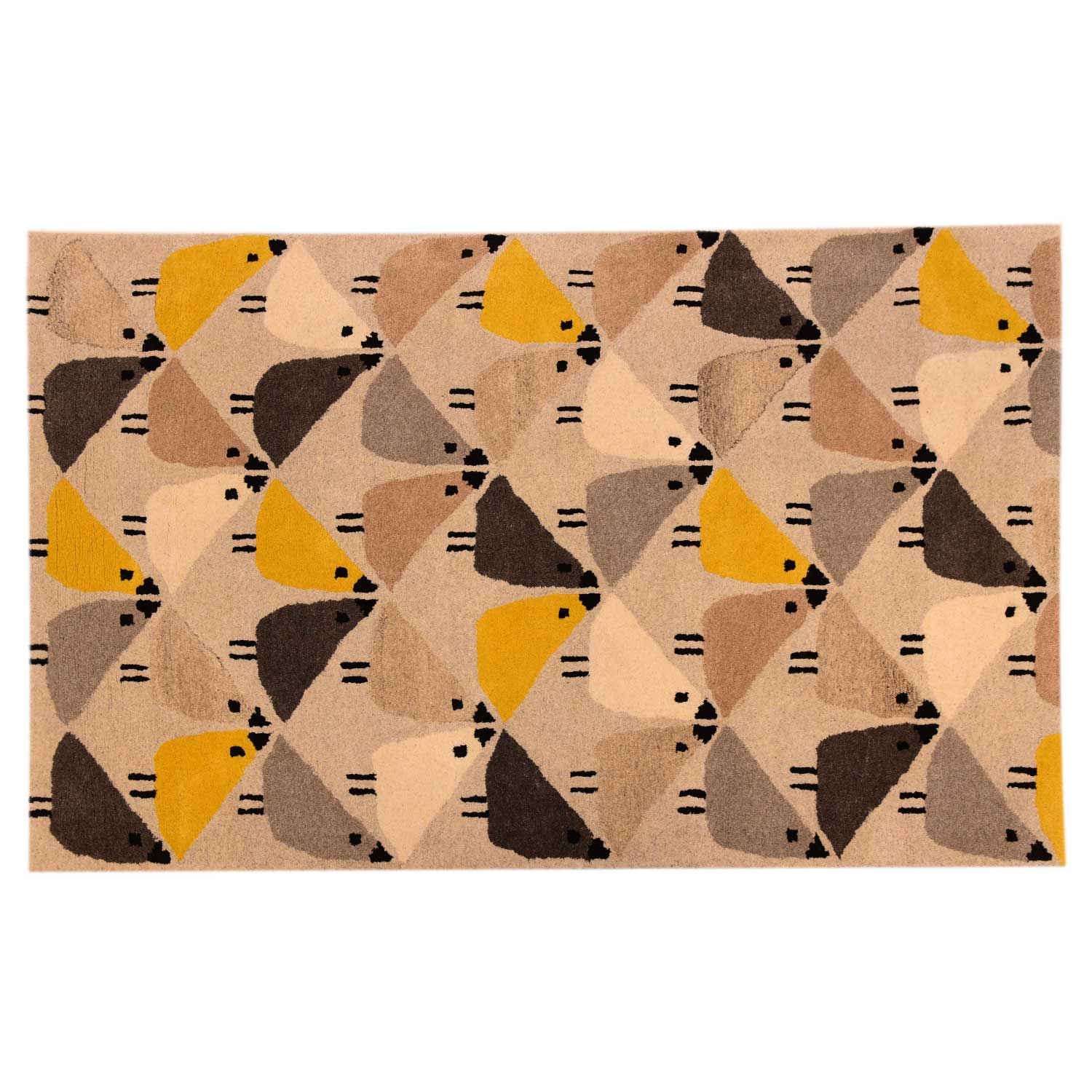 organic wool | Hand Tufted Carpet |  Multicolor - Mojopanda Organic  Store