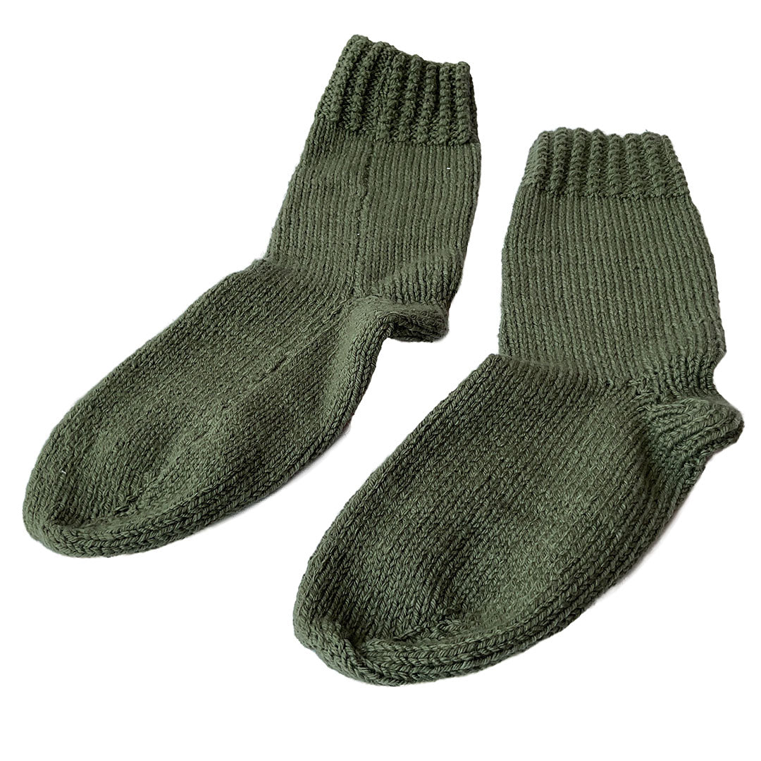 Organic Wool | Socks For Men & Women | Olive Green