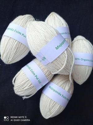 Bio Himalayan organic wool Hand Knitting Yarn | 100% Organic wool | 50g / per ball - Mojopanda Organic  Store