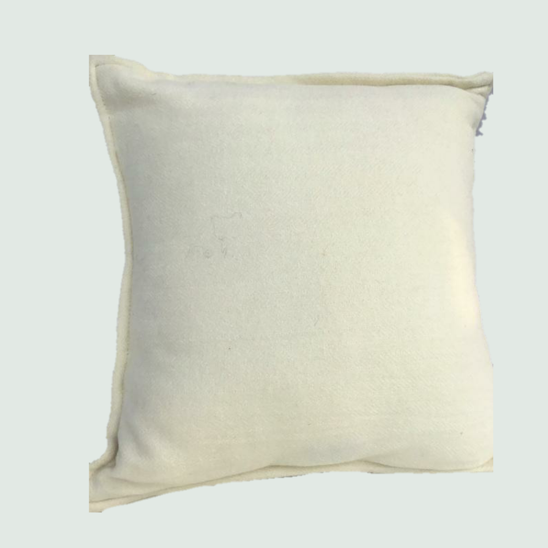 Off-White Simple Cushion Cover | 100% Organic Wool - Mojopanda Organic  Store