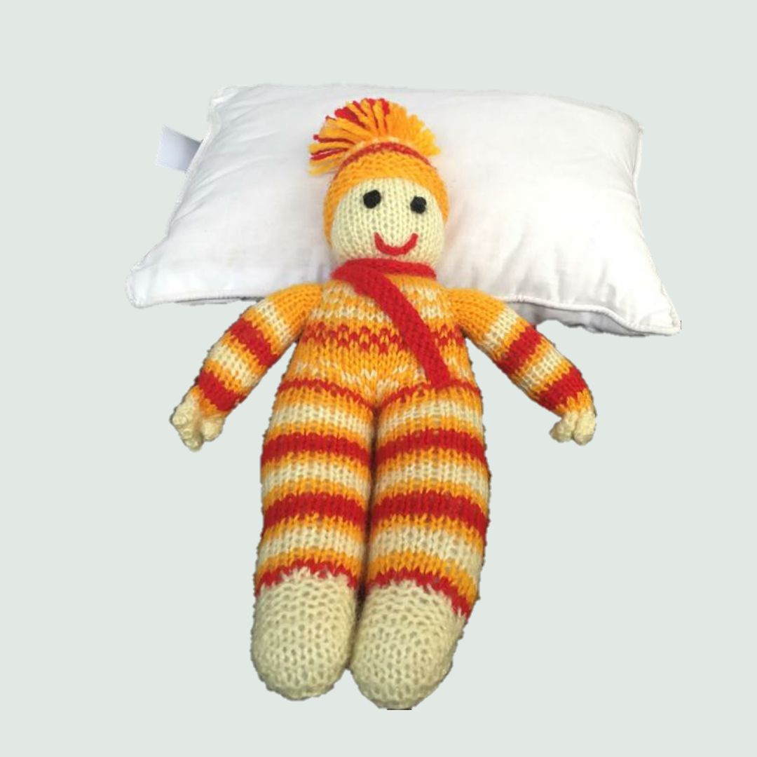 Pure White Baby Pillow - Front View