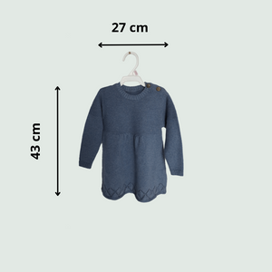 Blue Baby Frock - Size chart 