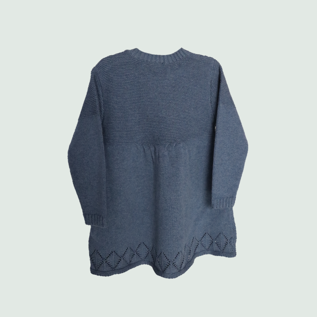 Blue Baby Frock - Back View