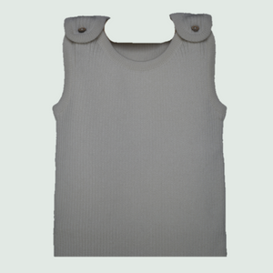 Organic-Cotton-Baby-Romper-Gray