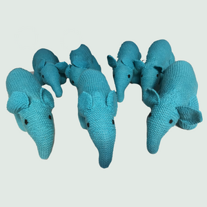 Elephant Amigurumi Doll Hand Knitted Stuffed/Plush/Soft Toy  - Front View