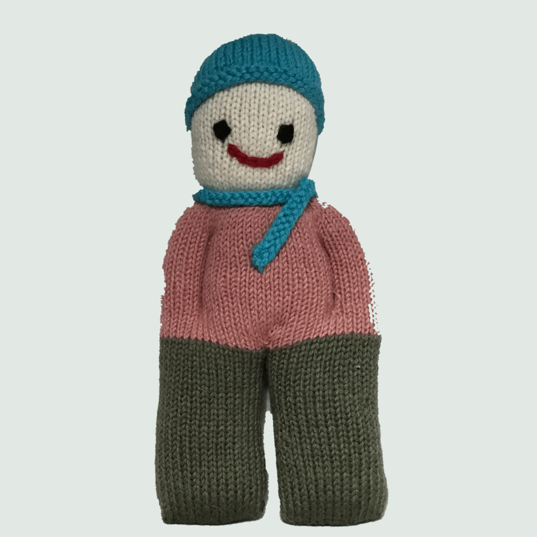 Mr. Happy - The Doll Hand Knitted Stuffed/Plush/Soft Toy - Front View