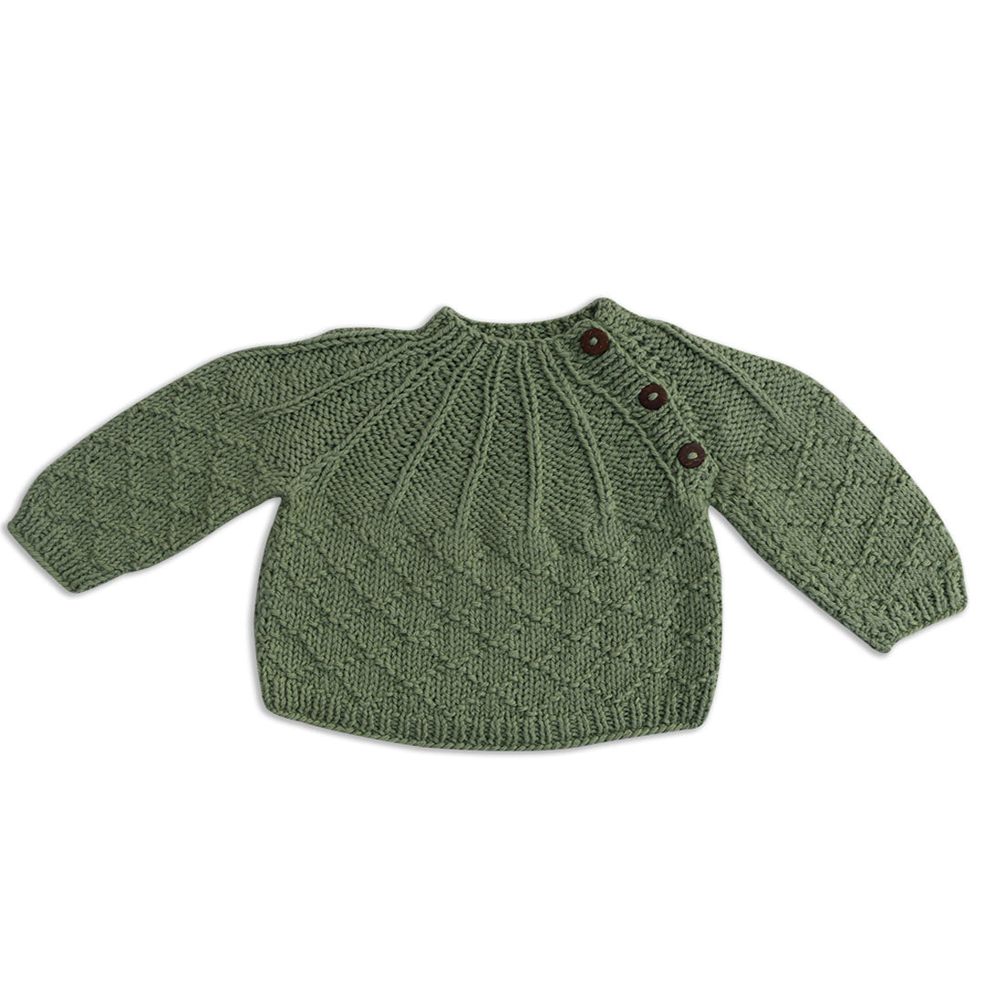 Organic Wool | Pullover | Mint Green