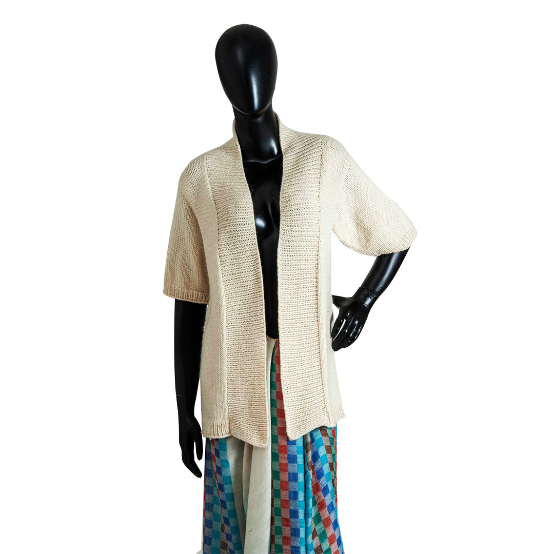 Organic Wool |  Cardigan  |  Ivory