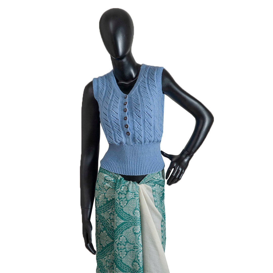 Organic Wool   | Cardigan  |   Wild Blue