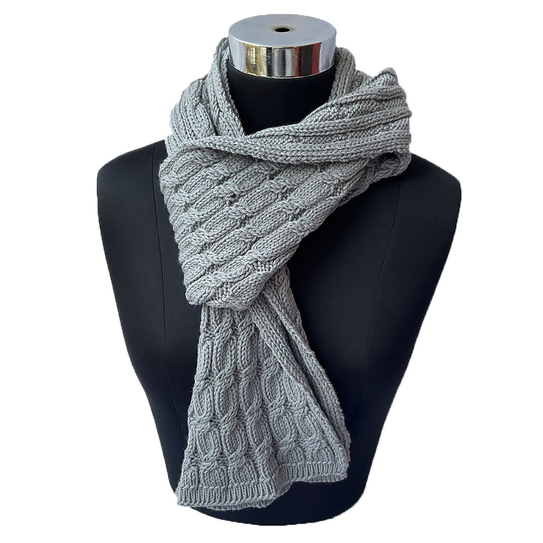 Mufflers & Neck Warmer | Ultimate Grey | 100% Premium Wool | For Women