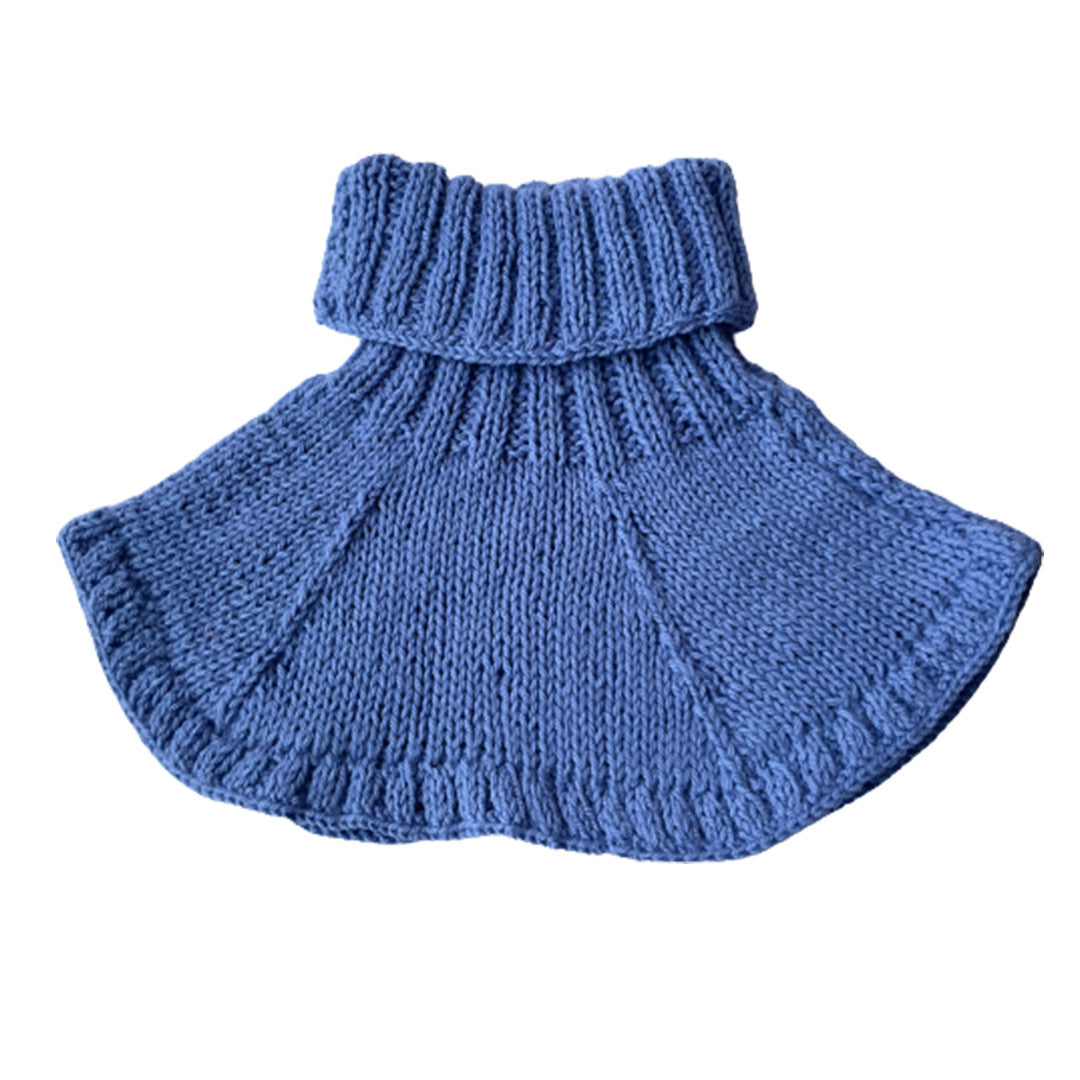 Neck Warmers & Mufflers | Wild Blue  |  100% premium Wool  |  For Women