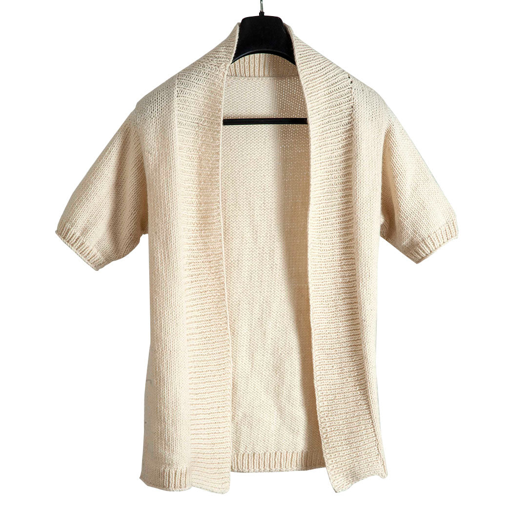 Organic Wool |  Cardigan  |  Ivory