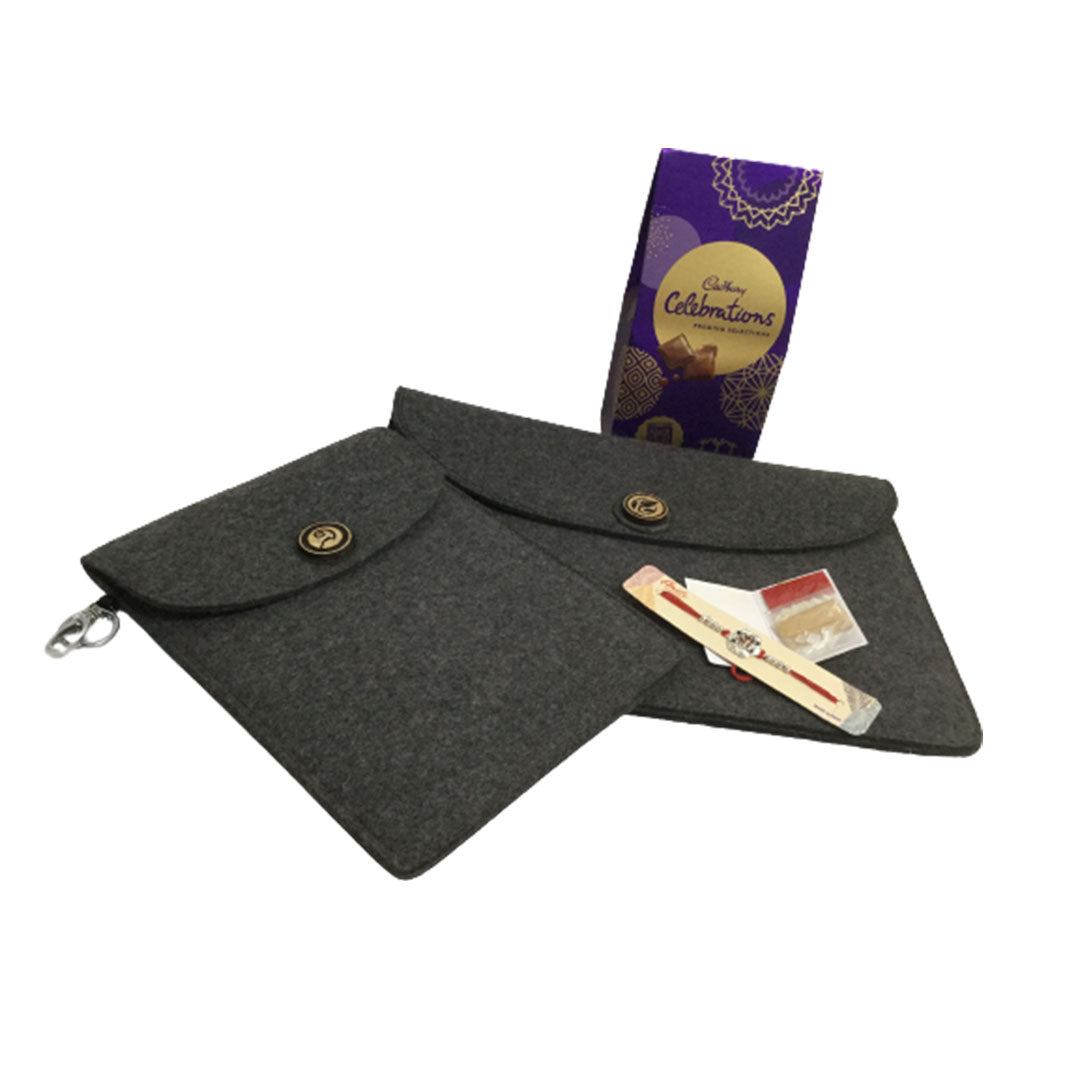 Gift combo , I Organic Laptop Sleeve , I-pad Sleeve | Chocolate Box