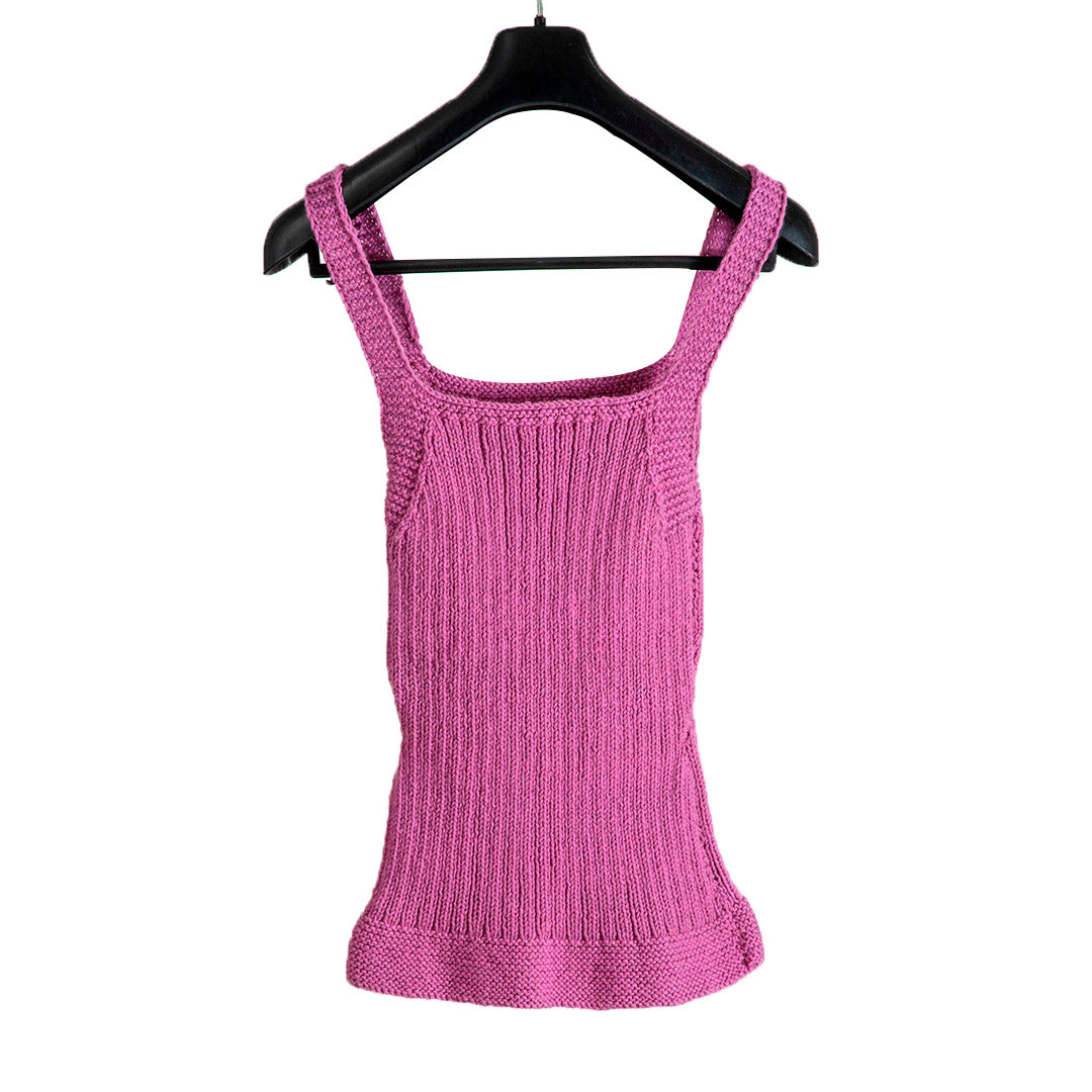 Organic Wool  |  Tank Top  | Turkish Rose
