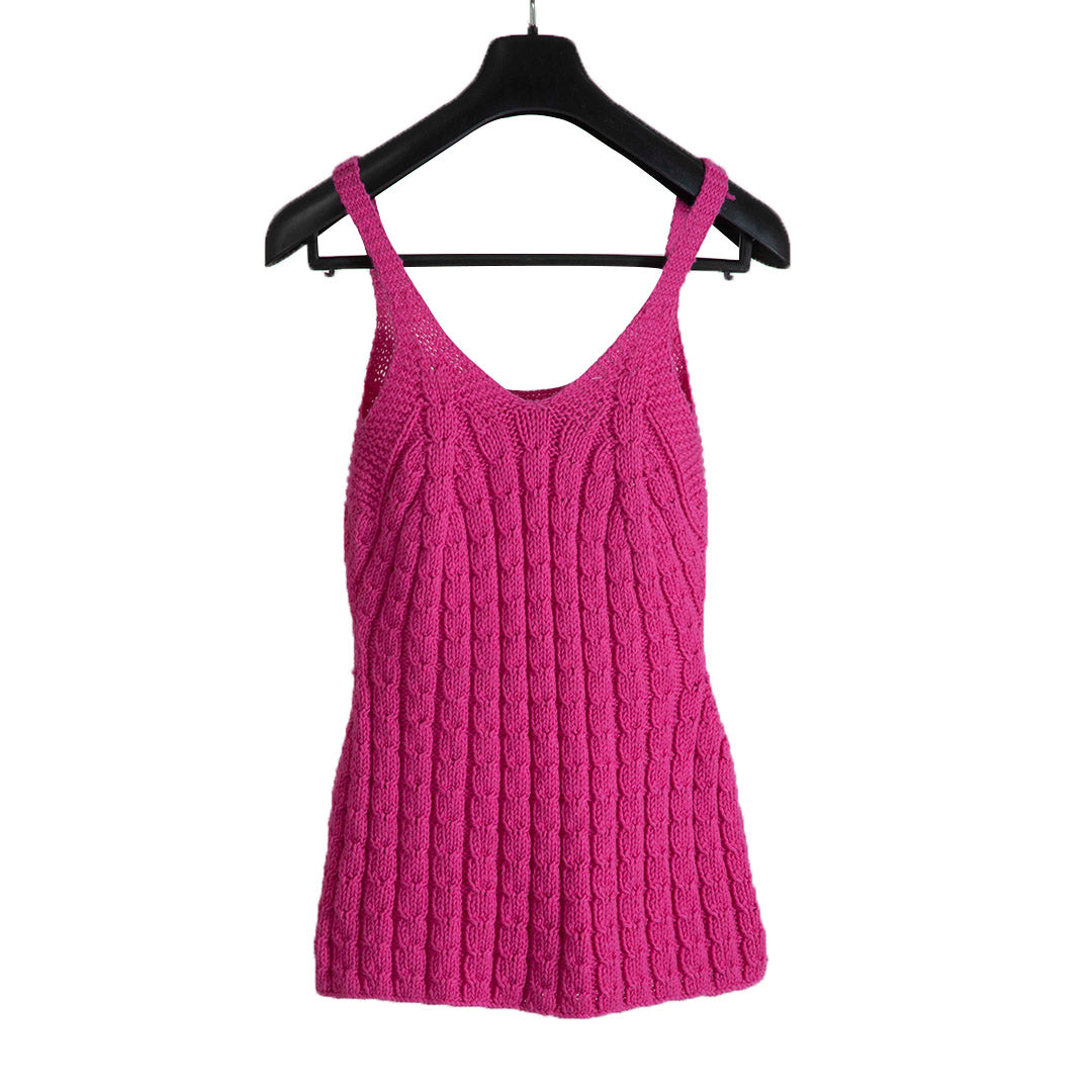Organic Wool   |  Tank Top   |  Fuchsia Fedora