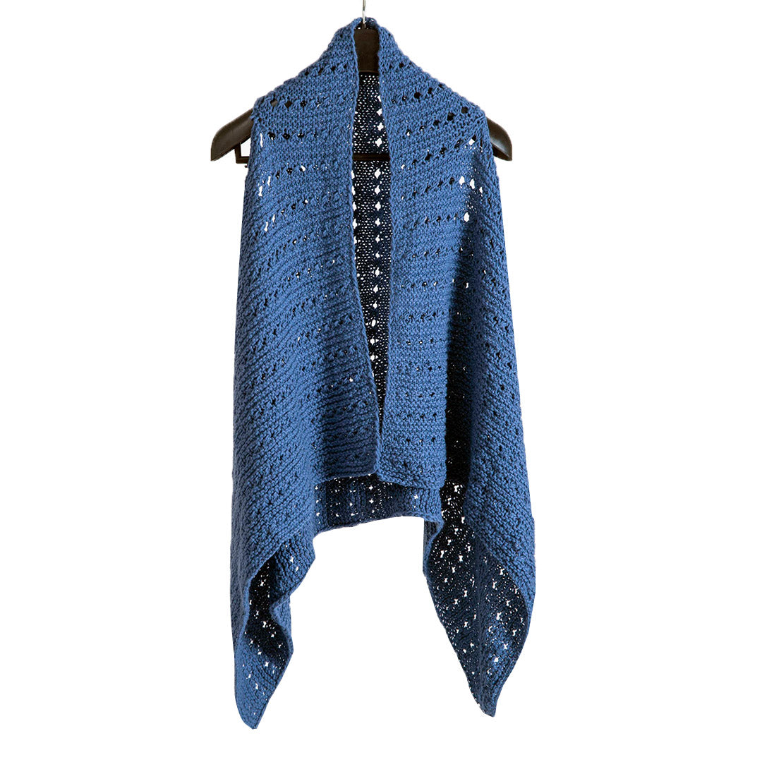 Poncho & Shrugs |;Chambray | For Women | 100% Premium Wool