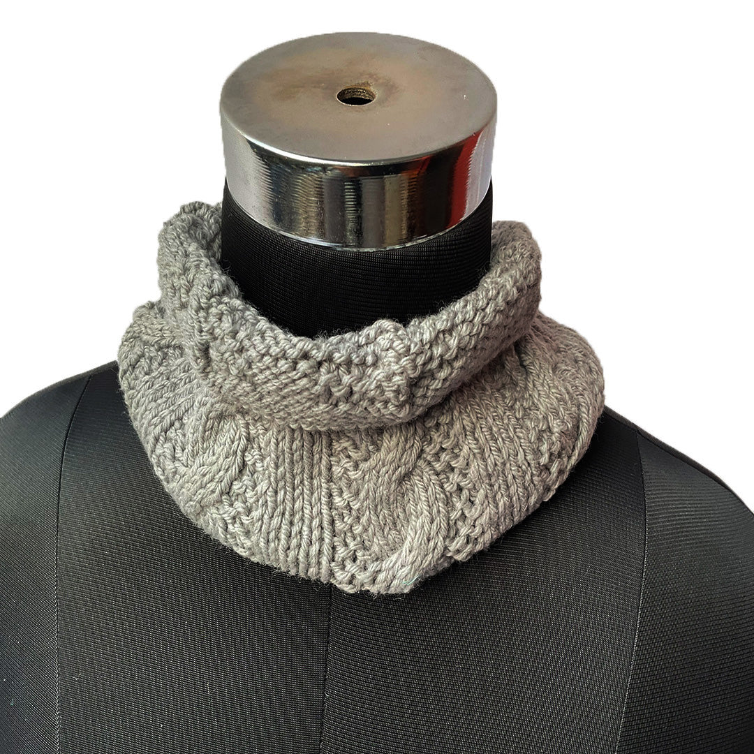 Neck Warmers &amp; Mufflers | Grey | 100% premium Wool | For Women