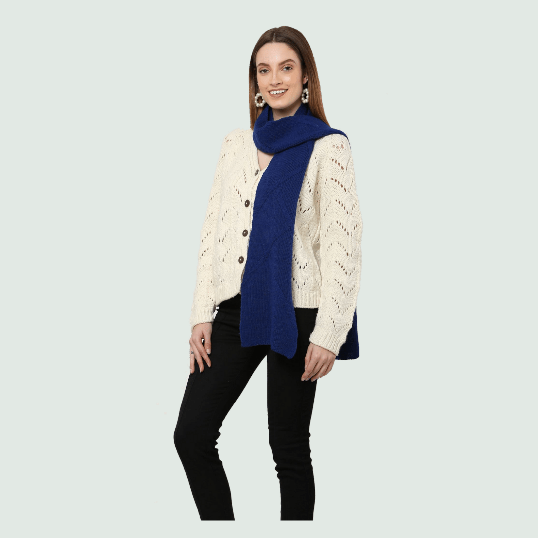 Sapphire Scarf/Muffler - Front View