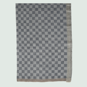 Multicolored Check Stole - Front View