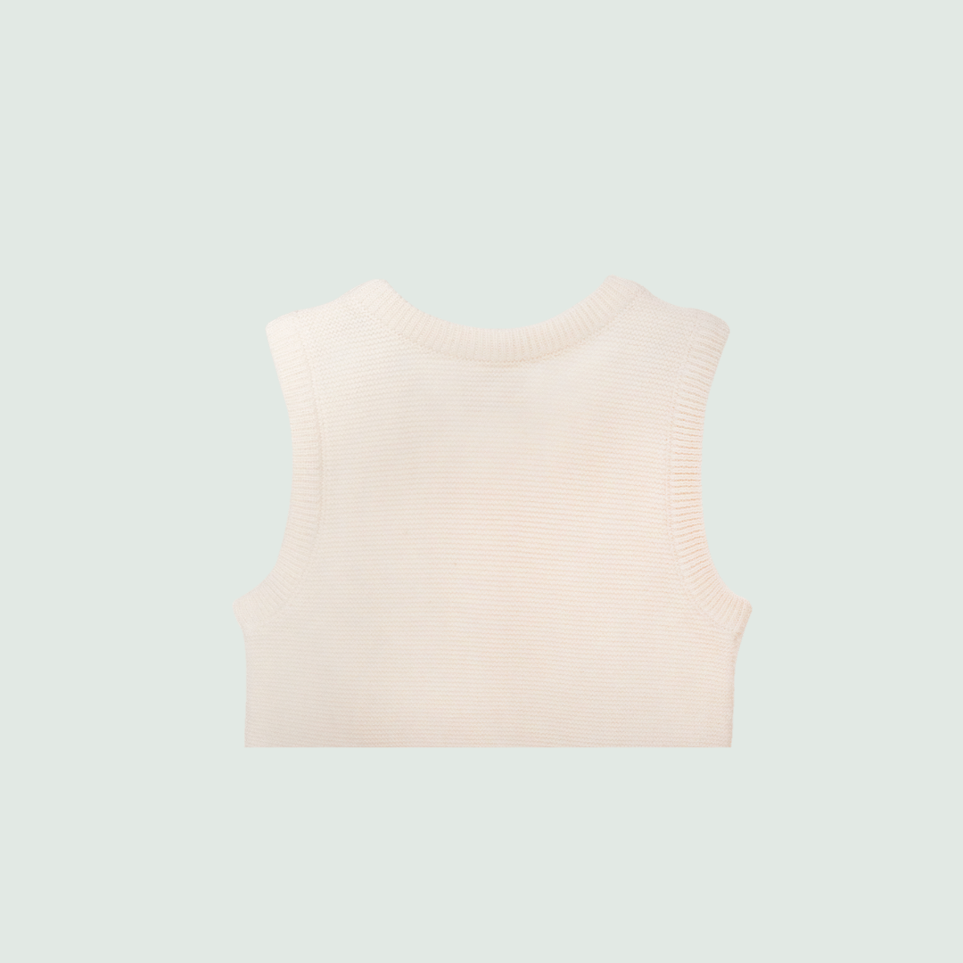 Ivory Baby Romper | 100% Organic Cotton