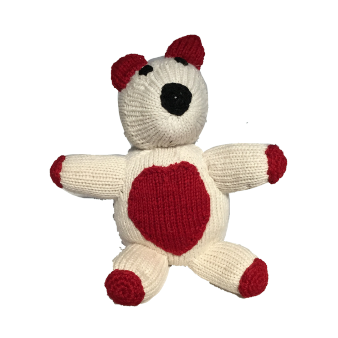 Teddy Bear Hand Knitted Stuffed/Plush/Soft Toy | 100% Organic | Health-pro