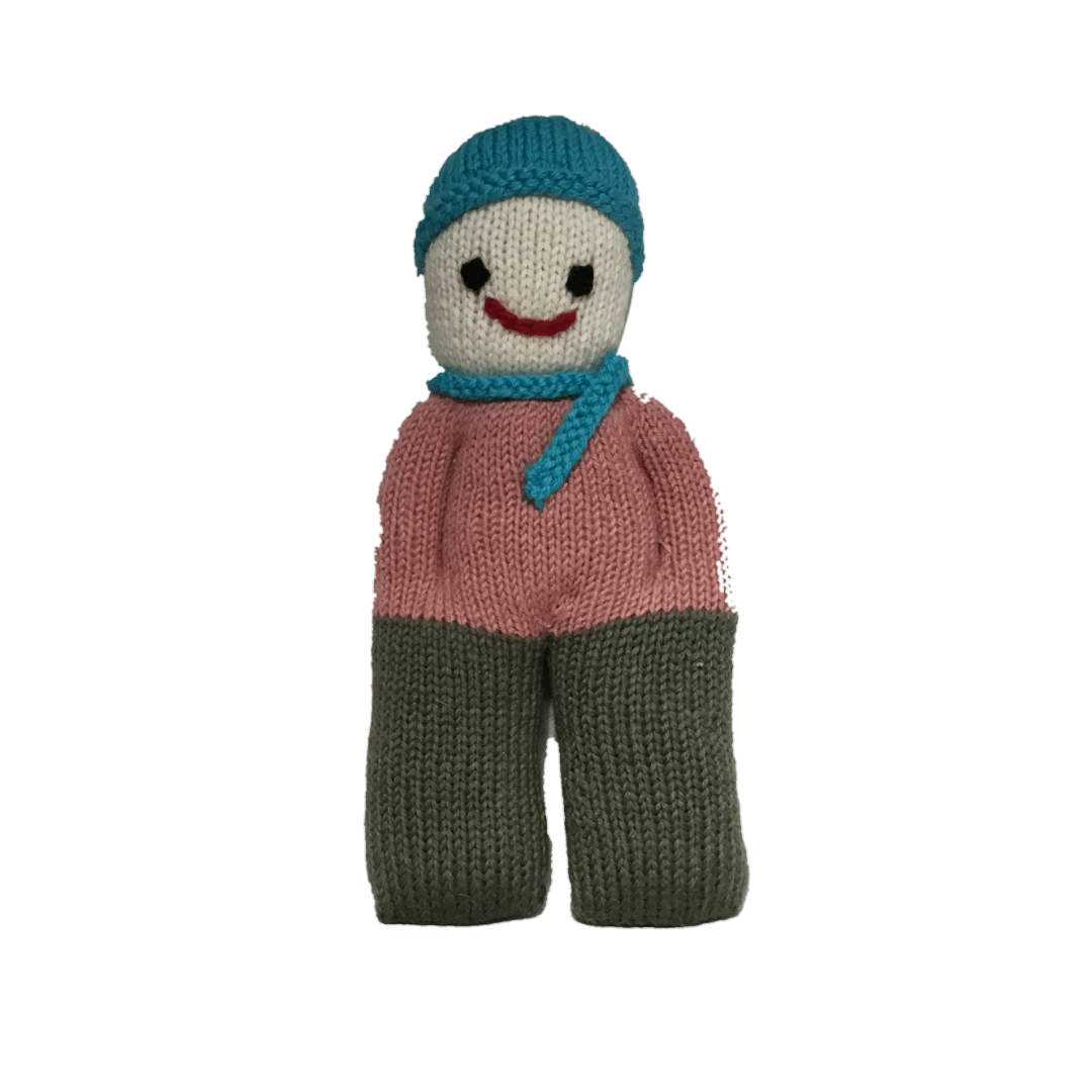 Mr. Happy - The Doll Hand Knitted Stuffed/Plush/Soft Toy | 100% Organic | Health-pro