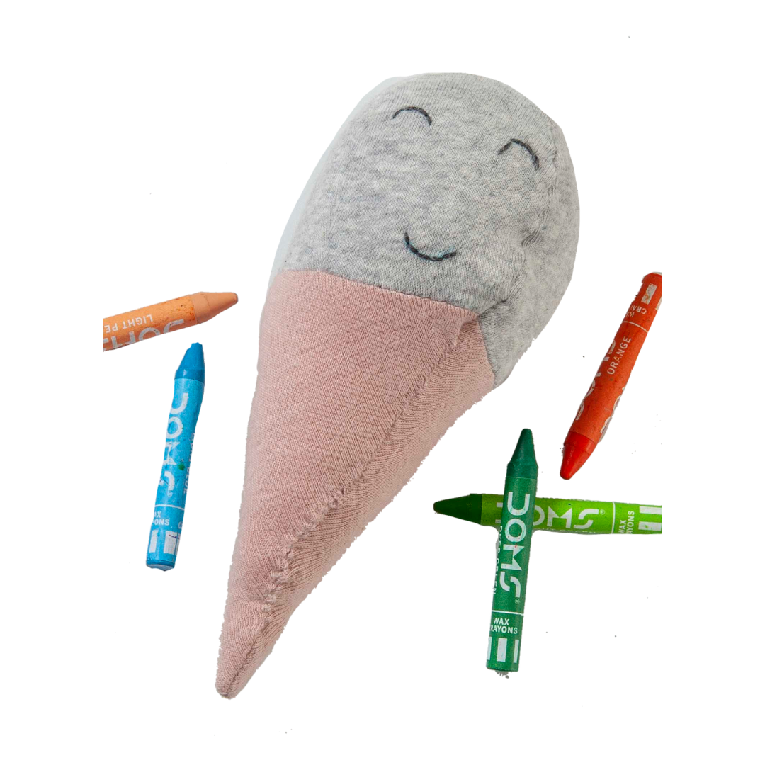 Ice Cream Multicolor Knitted Stuffed/Plush/Soft Toy | 100% Premium Cotton